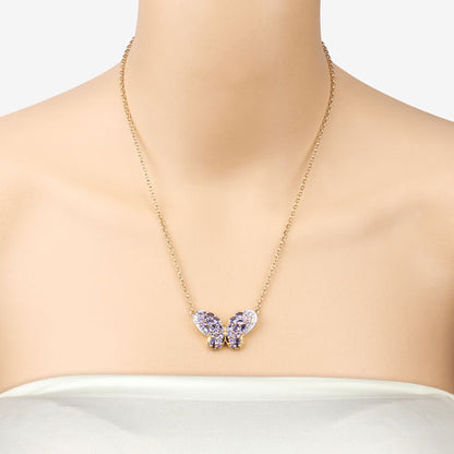 3.31 Carat Genuine Tanzanite and White Zircon .925 Sterling Silver Pendant  DestGlow