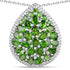 4.65 Carat Genuine Chrome Diopside .925 Sterling Silver Pendant 