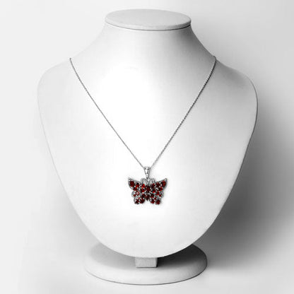 4.90 Carat Genuine Garnet .925 Sterling Silver Pendant by Bids.com