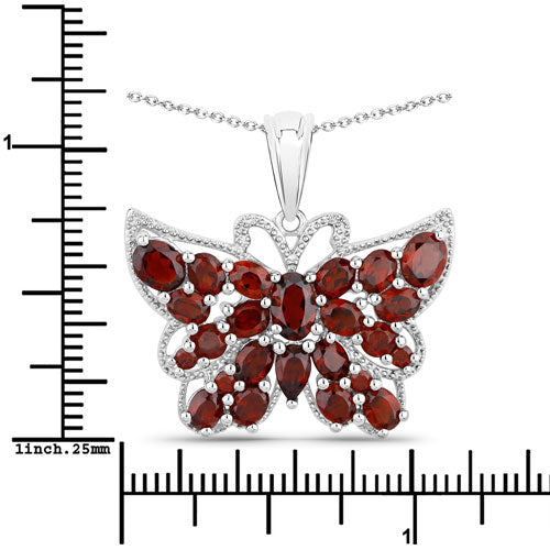 4.90 Carat Genuine Garnet .925 Sterling Silver Pendant by Bids.com