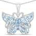 4.84 Carat Genuine Swiss Blue Topaz .925 Sterling Silver Pendant by Bids.com