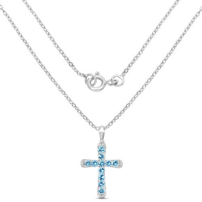 3.85 Carat Genuine Blue Topaz .925 Sterling Silver Pendant by Bids.com
