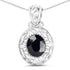 5.94 Carat Dyed Sapphire .925 Sterling Silver Pendant by Bids.com