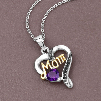 0.48 Carat Genuine Amethyst and Black Spinel .925 Sterling Silver Pendant by Bids.com