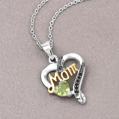 0.49 Carat Genuine Peridot and Black Spinel .925 Sterling Silver Pendant by Bids.com