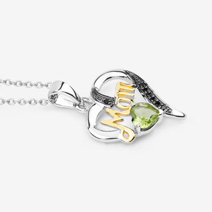 0.49 Carat Genuine Peridot and Black Spinel .925 Sterling Silver Pendant by Bids.com