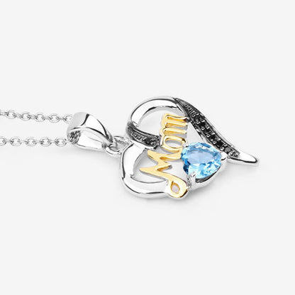 0.57 Carat Genuine Swiss Blue Topaz and Black Spinel .925 Sterling Silver Pendant by Bids.com
