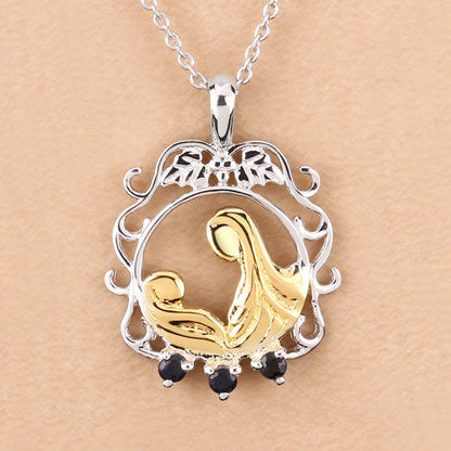 0.12 Carat Genuine Blue Sapphire .925 Sterling Silver Pendant by Bids.com