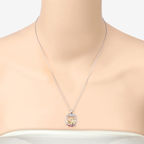 0.14 Carat Genuine Ruby .925 Sterling Silver Pendant by Bids.com