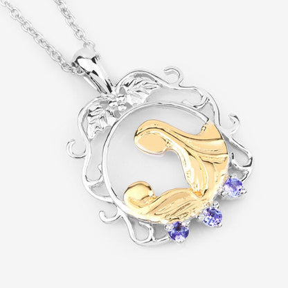 0.11 Carat Genuine Tanzanite .925 Sterling Silver Pendant by Bids.com
