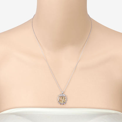 0.11 Carat Genuine Tanzanite .925 Sterling Silver Pendant by Bids.com
