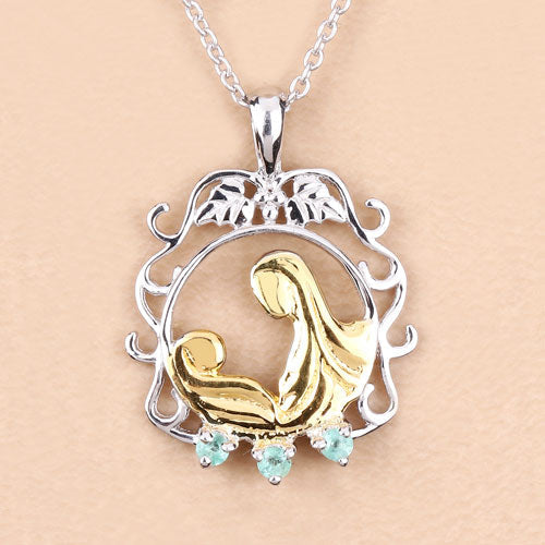 0.09 Carat Genuine Emerald .925 Sterling Silver Pendant by Bids.com