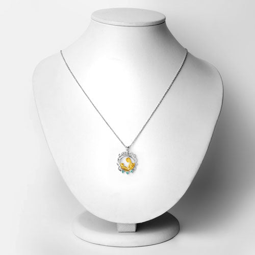 0.09 Carat Genuine Emerald .925 Sterling Silver Pendant by Bids.com
