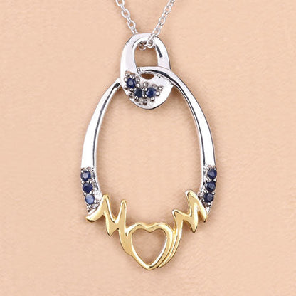 0.18 Carat Genuine Blue Sapphire .925 Sterling Silver Pendant by Bids.com