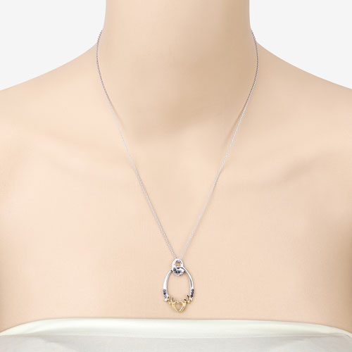 0.18 Carat Genuine Blue Sapphire .925 Sterling Silver Pendant by Bids.com