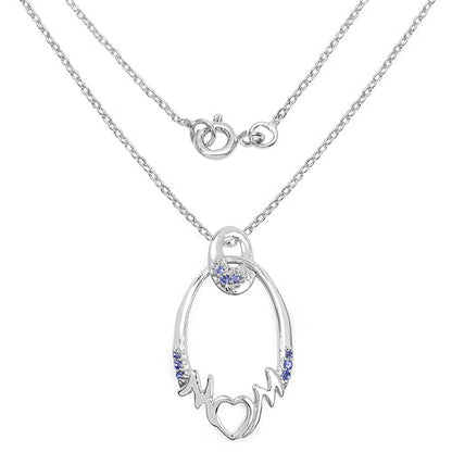 0.18 Carat Genuine Tanzanite .925 Sterling Silver Pendant by Bids.com