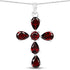 2.57 Carat Genuine Garnet .925 Sterling Silver Pendant  DestGlow