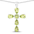 2.24 Carat Genuine Peridot .925 Sterling Silver Pendant by Bids.com