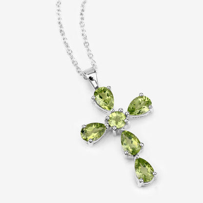 2.24 Carat Genuine Peridot .925 Sterling Silver Pendant by Bids.com