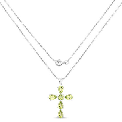 2.24 Carat Genuine Peridot .925 Sterling Silver Pendant by Bids.com