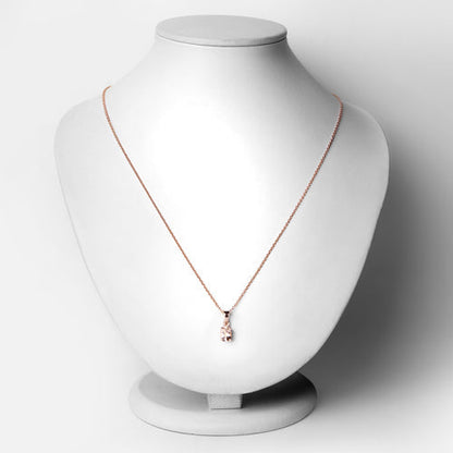 0.70 Carat Genuine Morganite .925 Sterling Silver Pendant  DestGlow