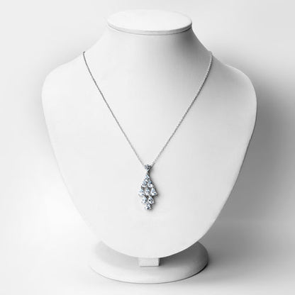 2.20 Carat Genuine Aquamarine .925 Sterling Silver Pendant  DestGlow
