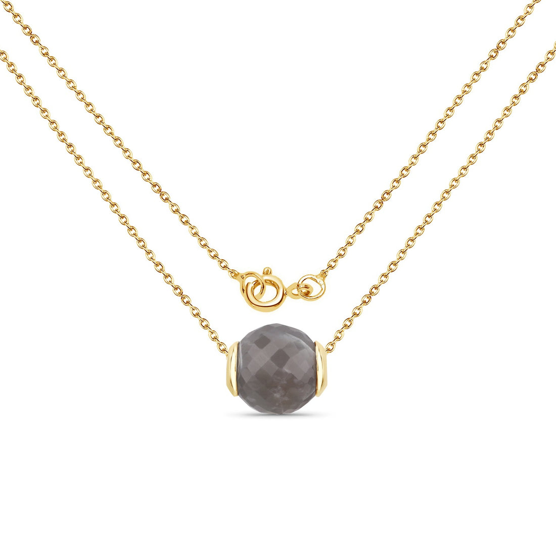 16.79 Carat Genuine Grey Moonstone .925 Sterling Silver Pendant by Avera Group