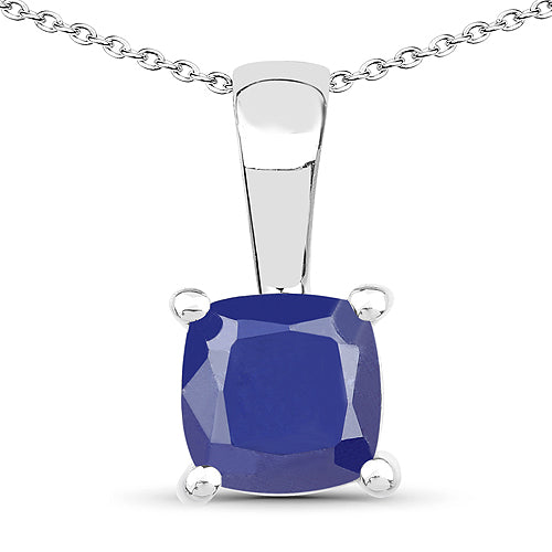 1.80 Carat Genuine Emerald, Glass Filled Ruby &amp; Glass Filled Sapphire .925 Sterling Silver Pendant by Bids.com