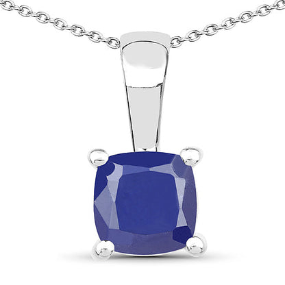 1.80 Carat Genuine Emerald, Glass Filled Ruby &amp; Glass Filled Sapphire .925 Sterling Silver Pendant by Bids.com