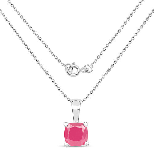 3.00 Carat Genuine Emerald, Glass Filled Ruby &amp; Glass Filled Sapphire .925 Sterling Silver Pendant by Bids.com