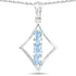 1.53 Carat Genuine Blue Topaz .925 Sterling Silver Pendant  DestGlow