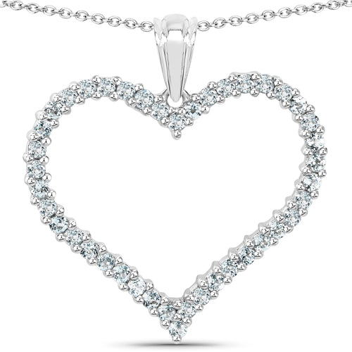 2.10 Carat Genuine Blue Topaz .925 Sterling Silver Pendant by Bids.com