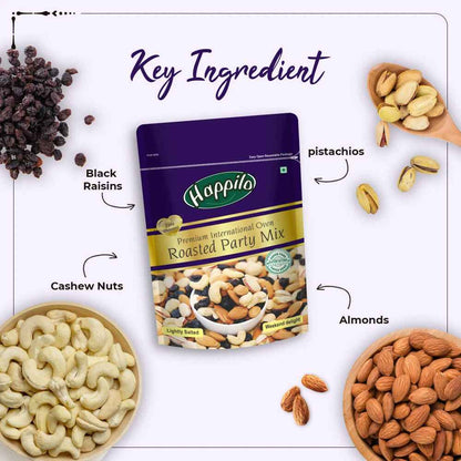Happilo Premium Oven Roasted &amp; Lightly Salted Party Mix