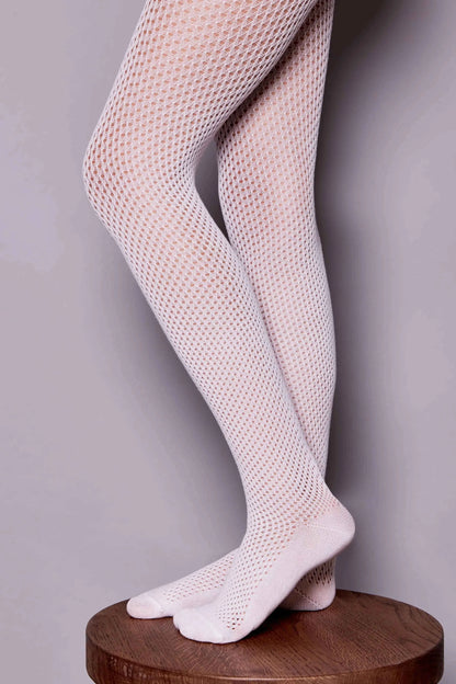 Conte-Kids Cotton Tights Miss 616 - Mesh Pattern