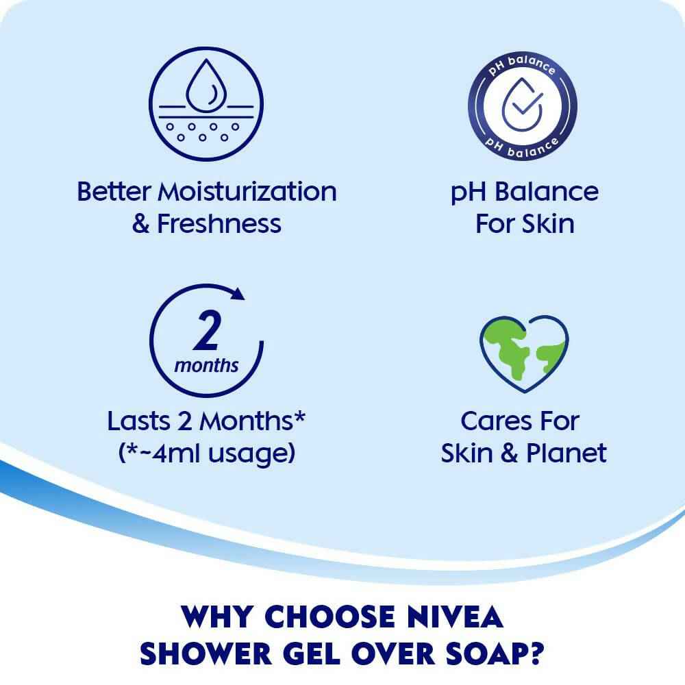 Nivea Body Wash Lemon &amp; Oil Shower Gel - Pampering Care &amp; Refreshing Scent