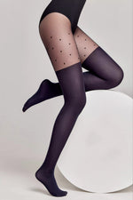 Fantasy Tights Conte Sensation - Polka Dots Stockings Imitation