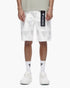 Valabasas Palace Rhinestone Shorts - White by Denim Exchange