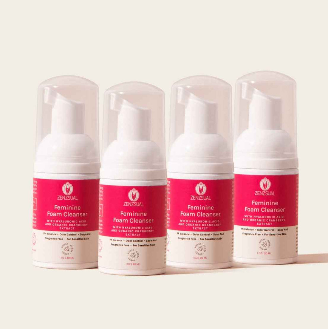 Paq. 4 x Espuma Limpiadora Femenina Travel Size