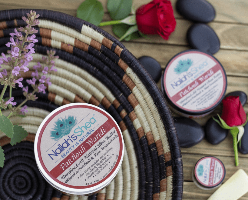 Patchouli Rose Whipped Shea Body Butter by Nailah&