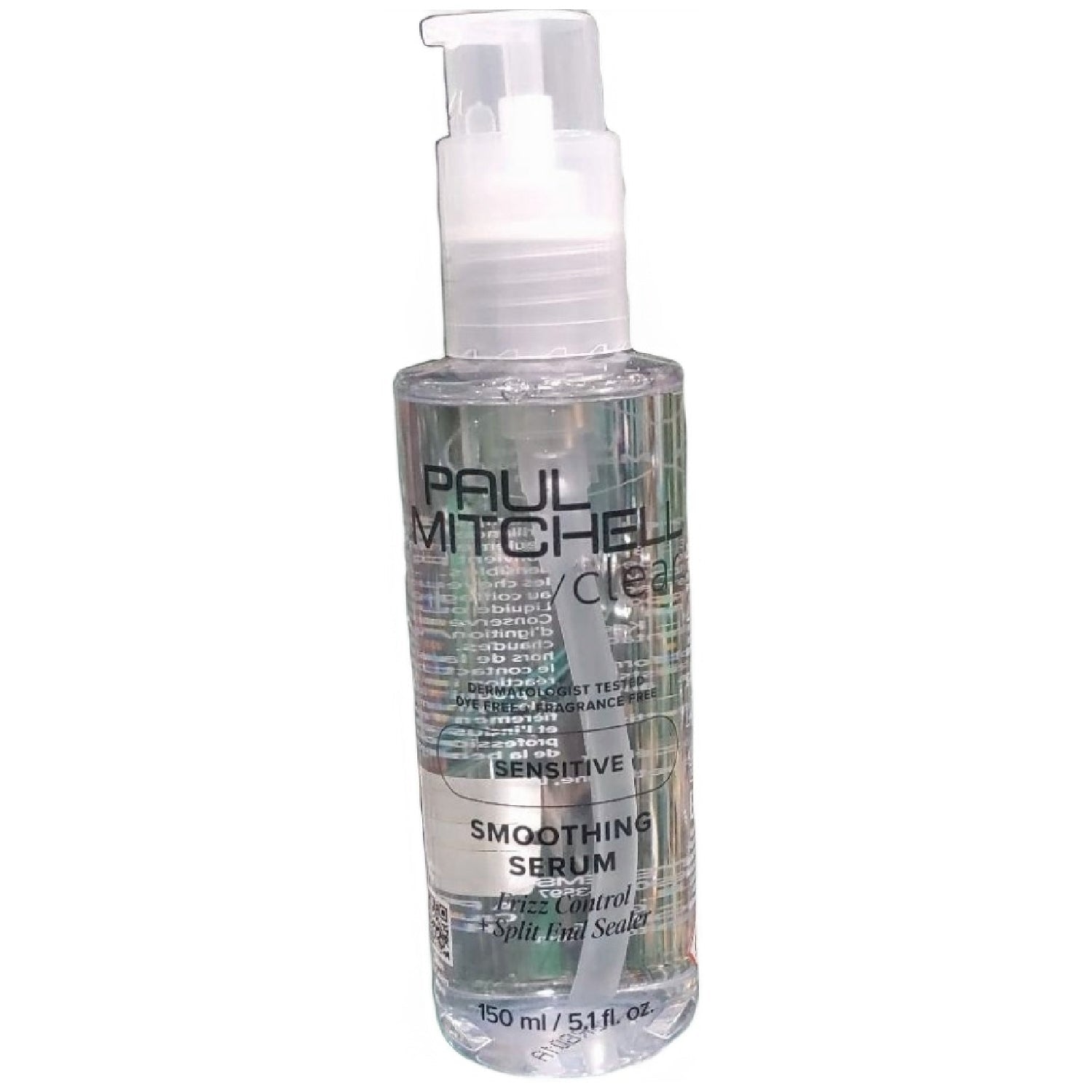 Paul Mitchell Clear Smoothing Serum, Blowout Primer, Fragrance Free, For Sensitive Scalp + Skin 5.1 OZ