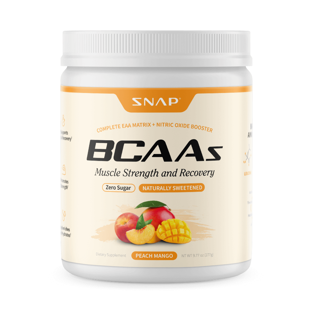 BCAA Powder (Peach Mango Flavor) by Snap Supplements