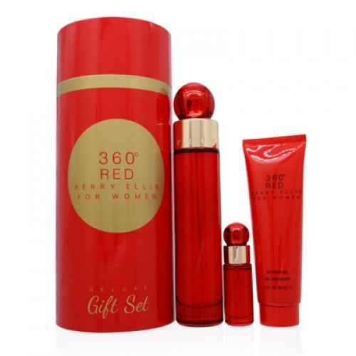 Perry Ellis 360° Red for Women Gift Set 3-Piece Women