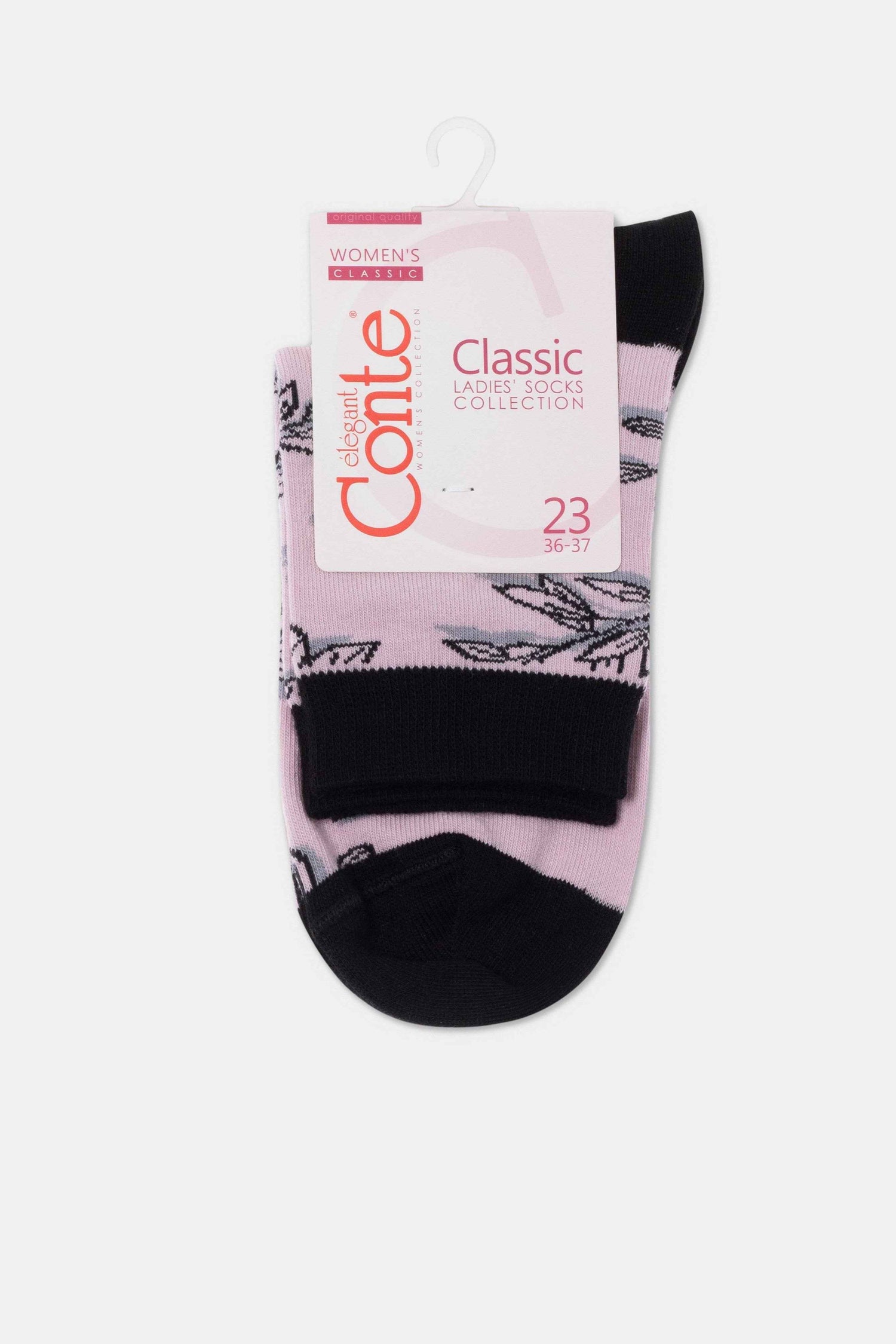 Conte Cotton Socks Classic - 435 Flowers With Shadow