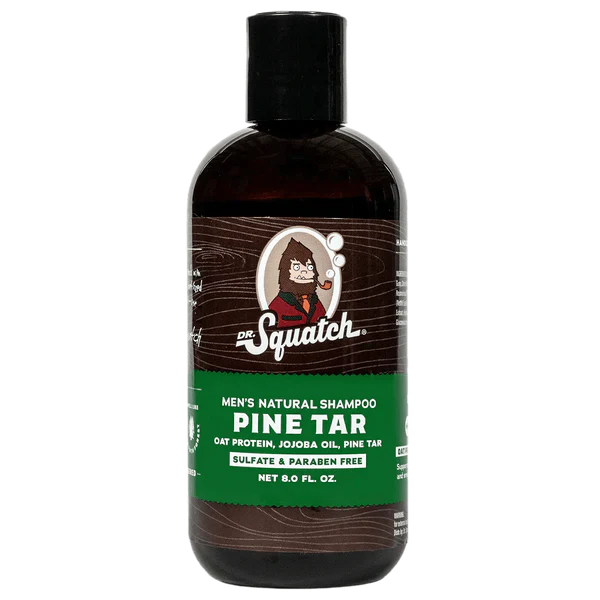 DR. SQUATCH Shampoo Pine Tar 8oz - New