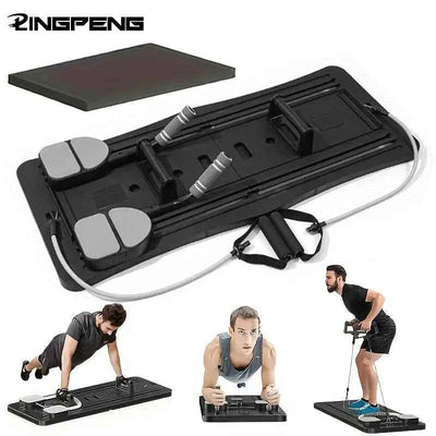 CoreFlex™ Foldable Pilates Reformer Push-Up Board – Non-Slip Ab Workout & Fitness Training Machine