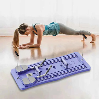 CoreFlex™ Foldable Pilates Reformer Push-Up Board – Non-Slip Ab Workout &amp; Fitness Training Machine