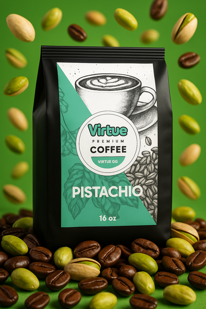Pistachio Flavored Coffee – 16oz | Virtrue Premium 
