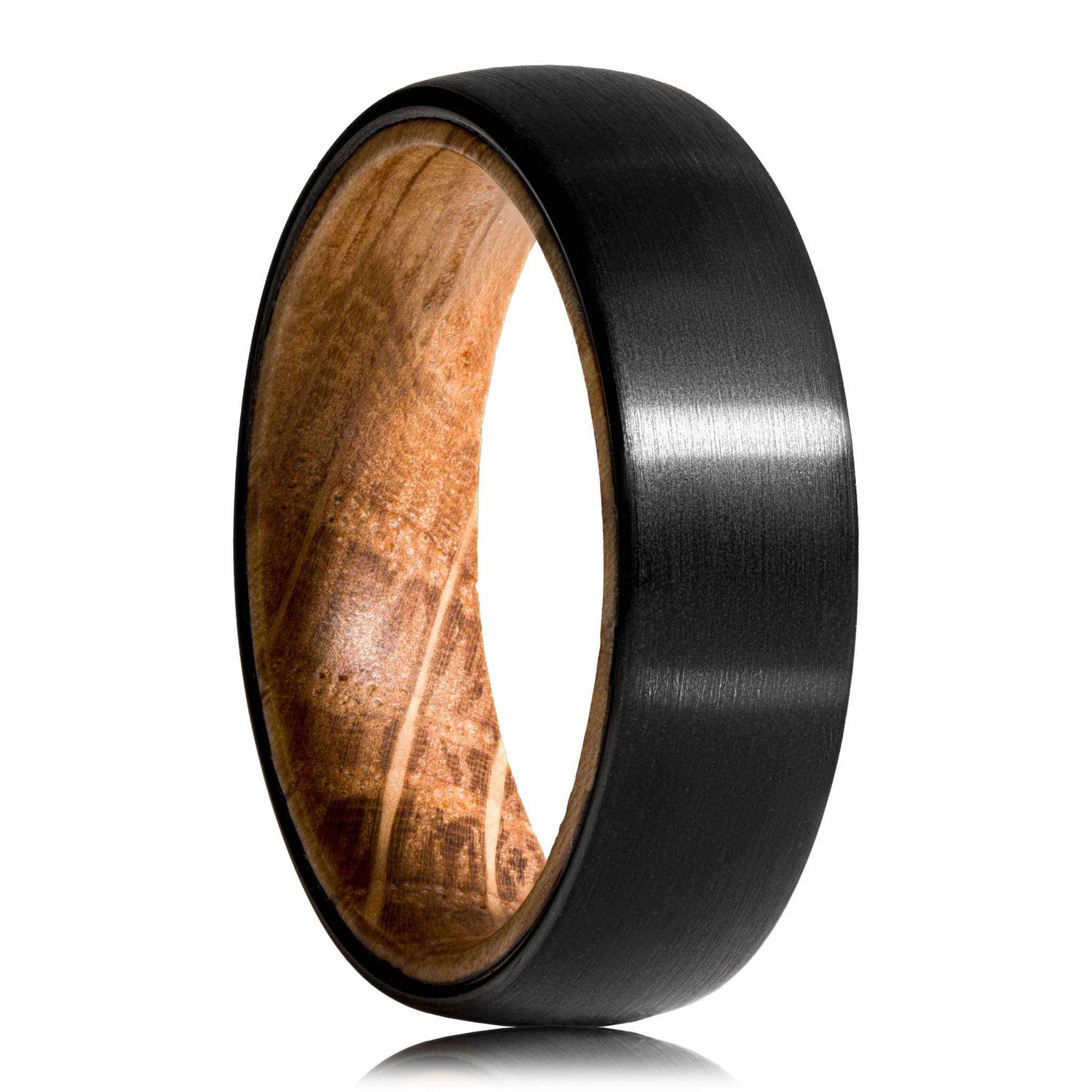 Plain Whiskey Barrel Tungsten Carbide Ring - DestGlow