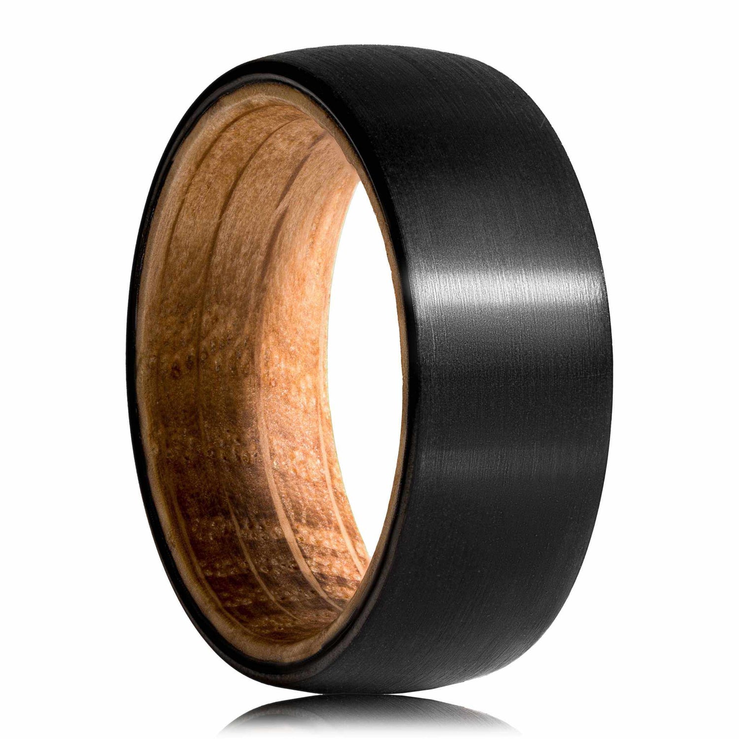 Plain Whiskey Barrel Tungsten Carbide Ring - DestGlow