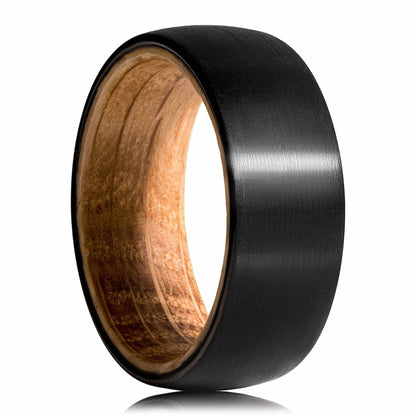 Plain Whiskey Barrel Tungsten Carbide Ring - DestGlow